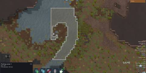 placing fishing zone in rimworld odyssey