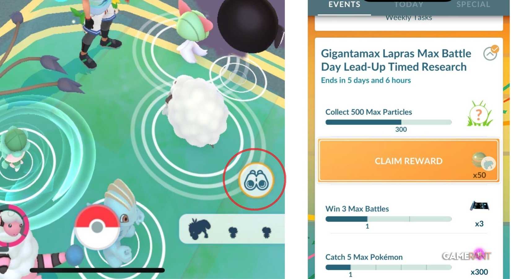 pokemon go research tasks lapras