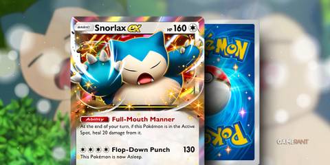snorlax ex card in pokemon tcg pocket.