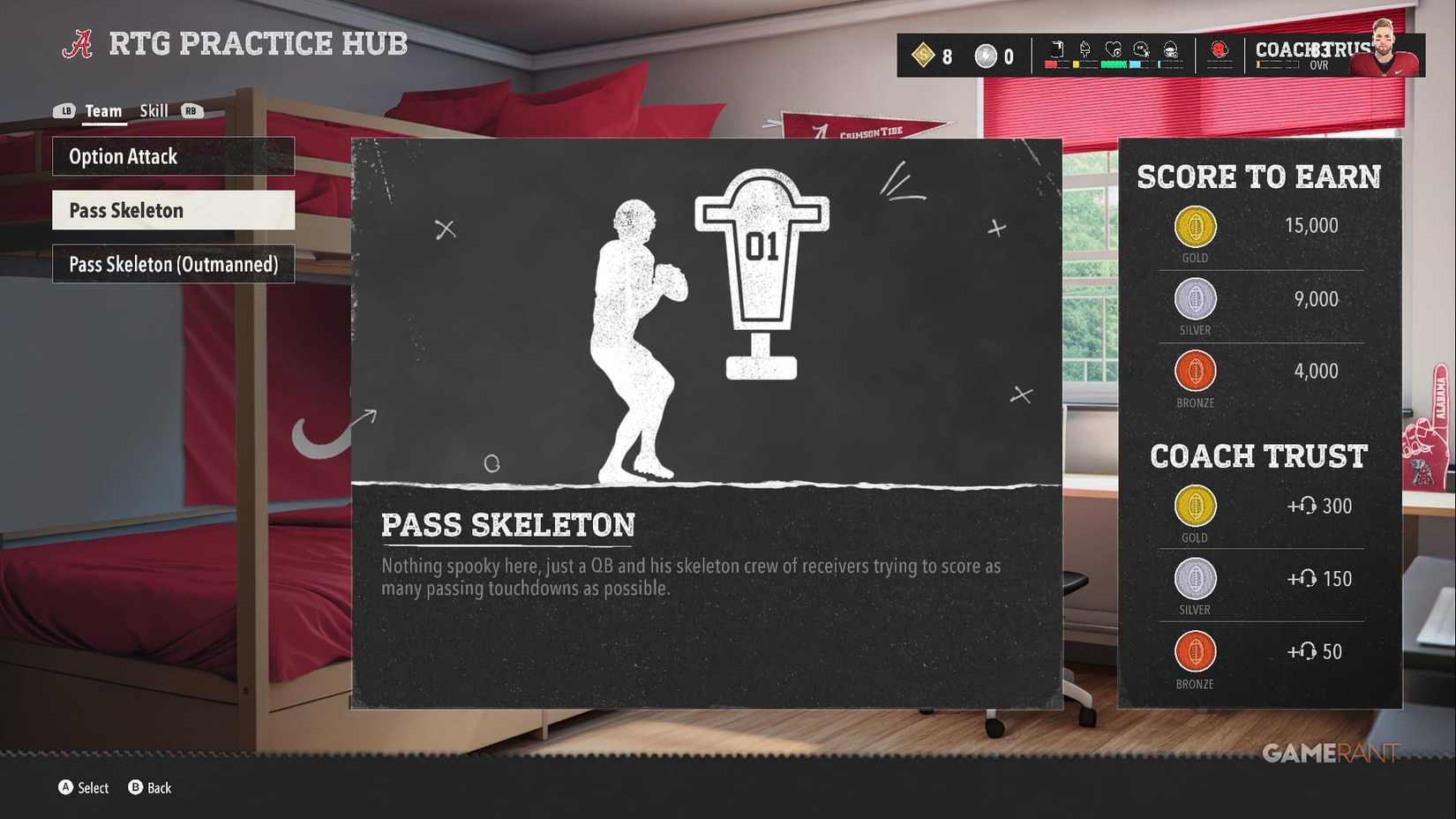 practice to increase coach trust in college football 26