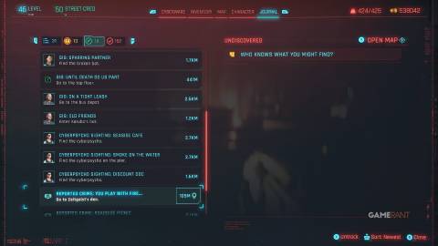 reported crime you play with fire quest in cyberpunk 2077 journal