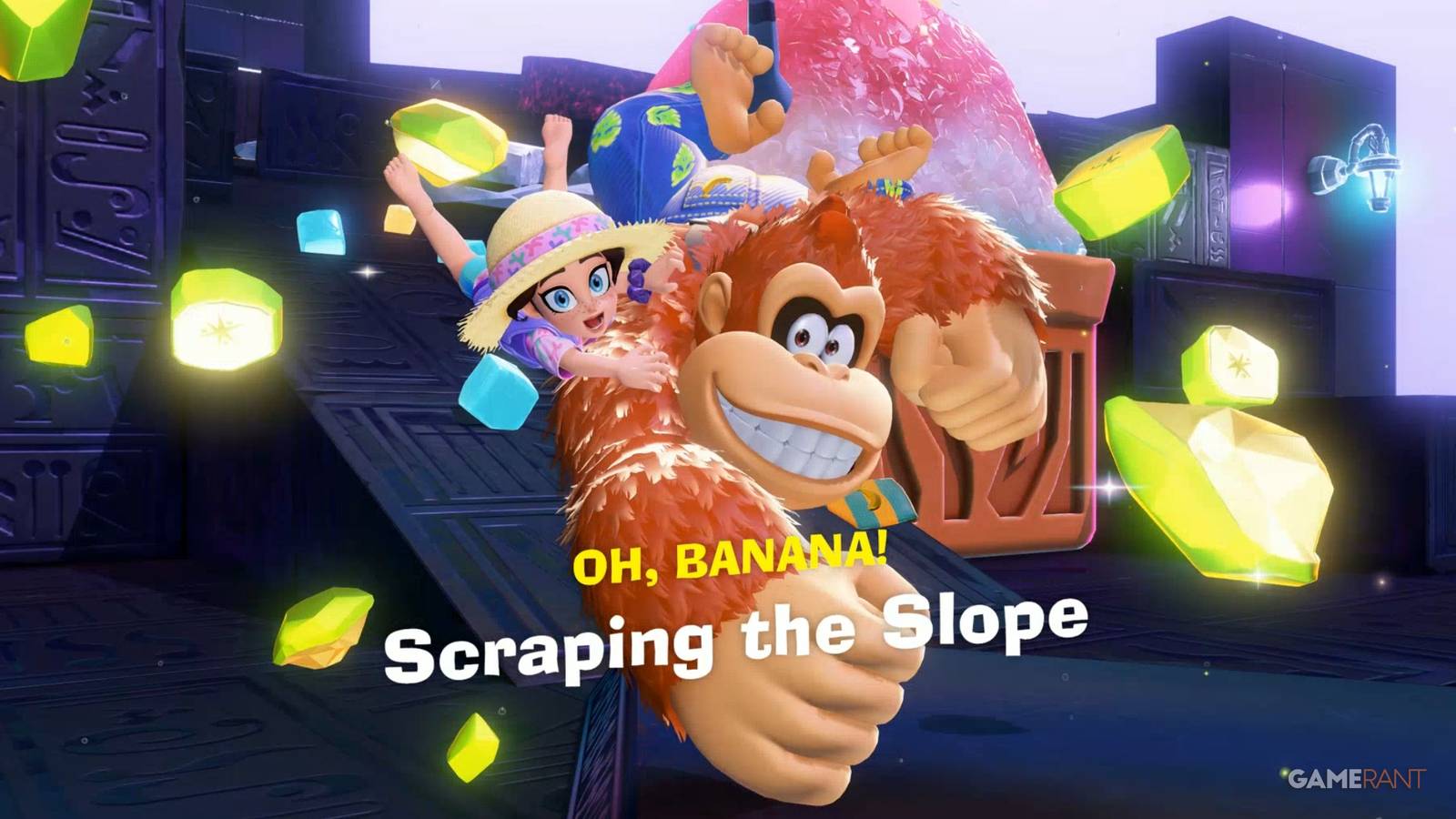 scraping the slope dk bananza ice serve slope challenge course freezer layer