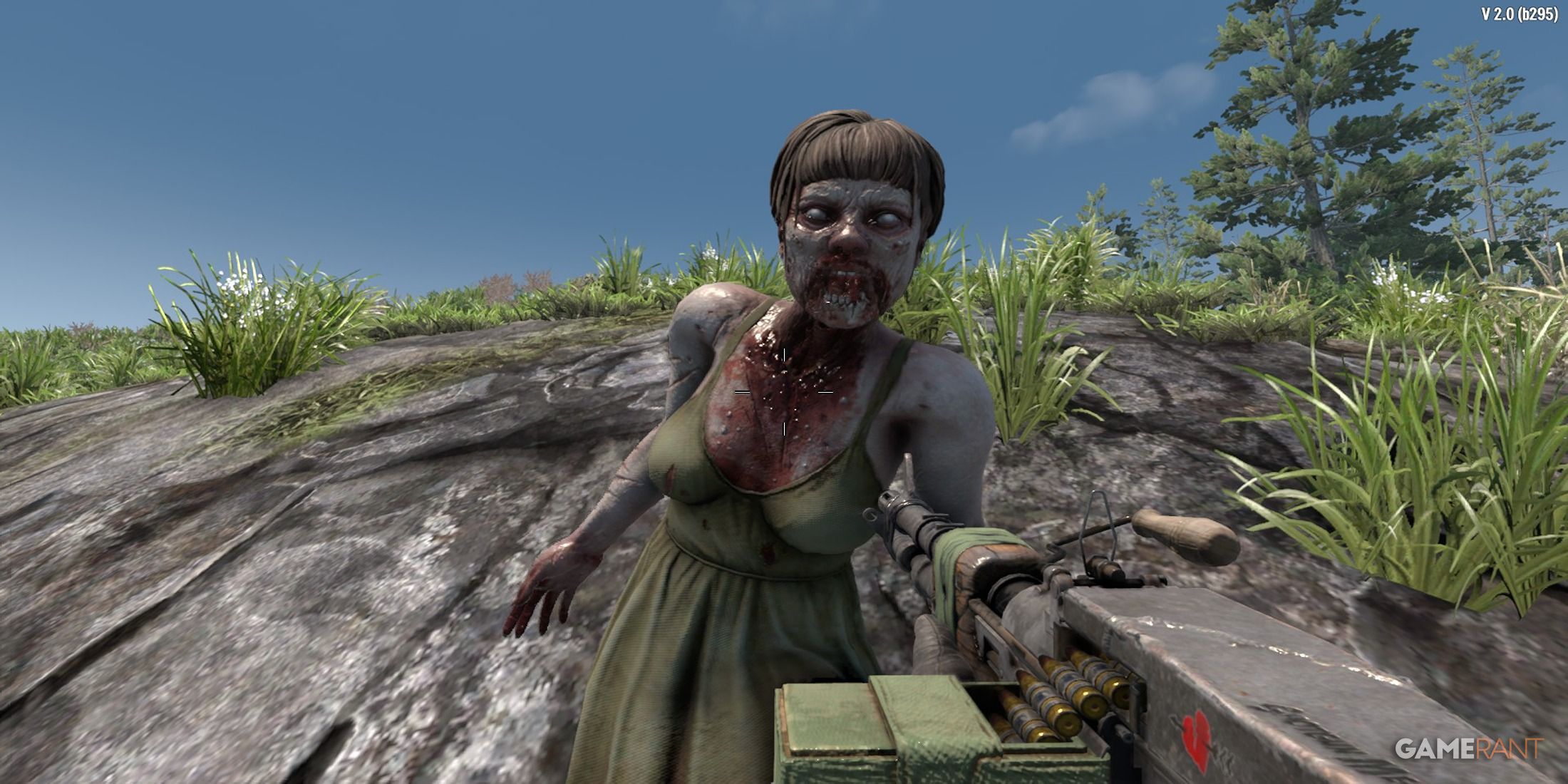 A zombie with a zombie a m60