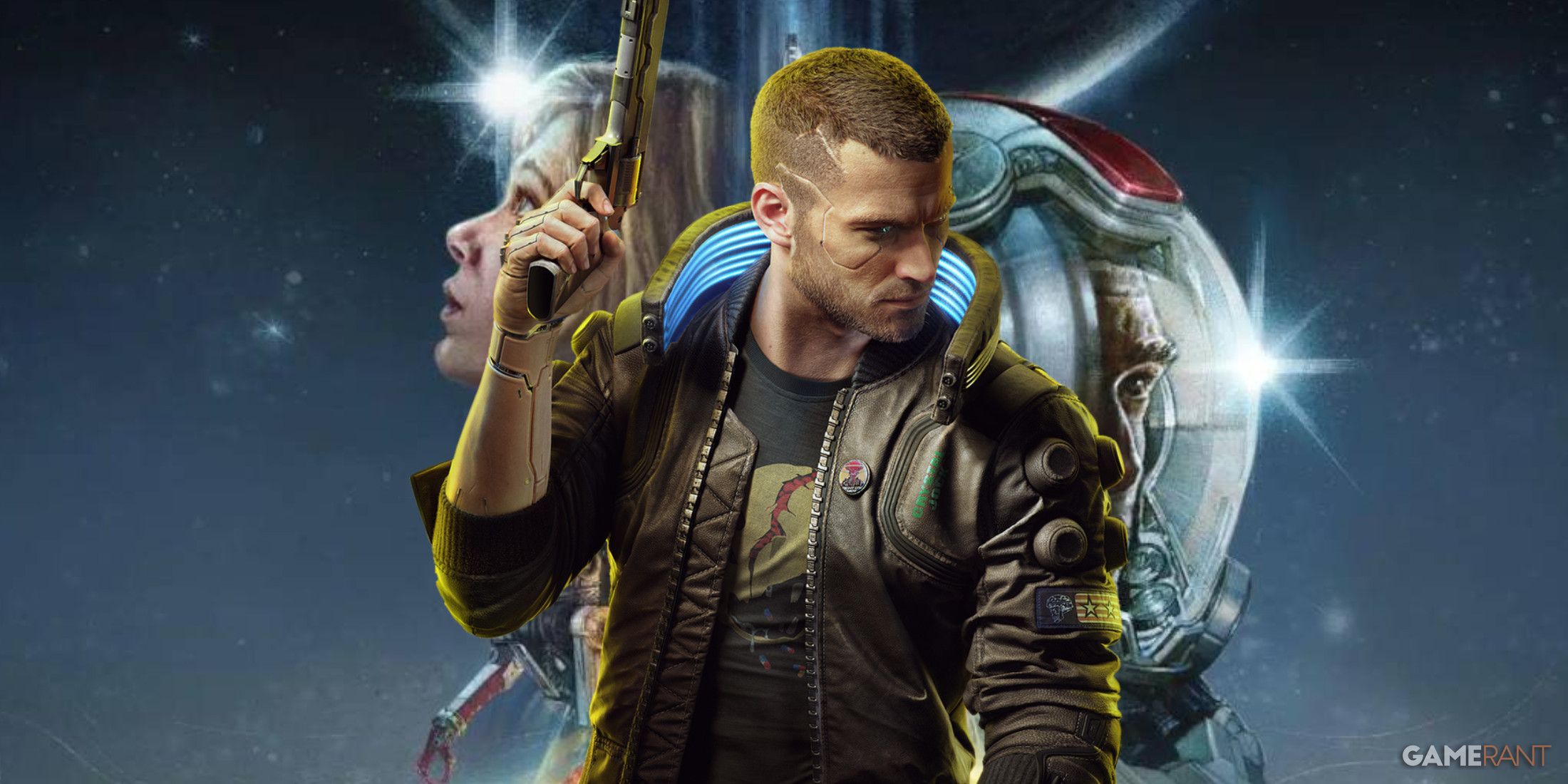 Starfield Key Art Cyberpunk 2077 Male V