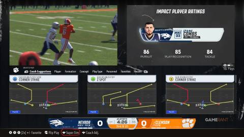 super sim option in college football 26