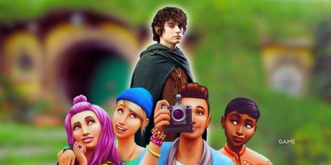 the sims 4 player creates a hobbit hole in game