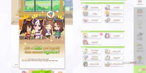 Umamusume Pretty Derby introduces the Club system, allowing players to train and interact with others online
