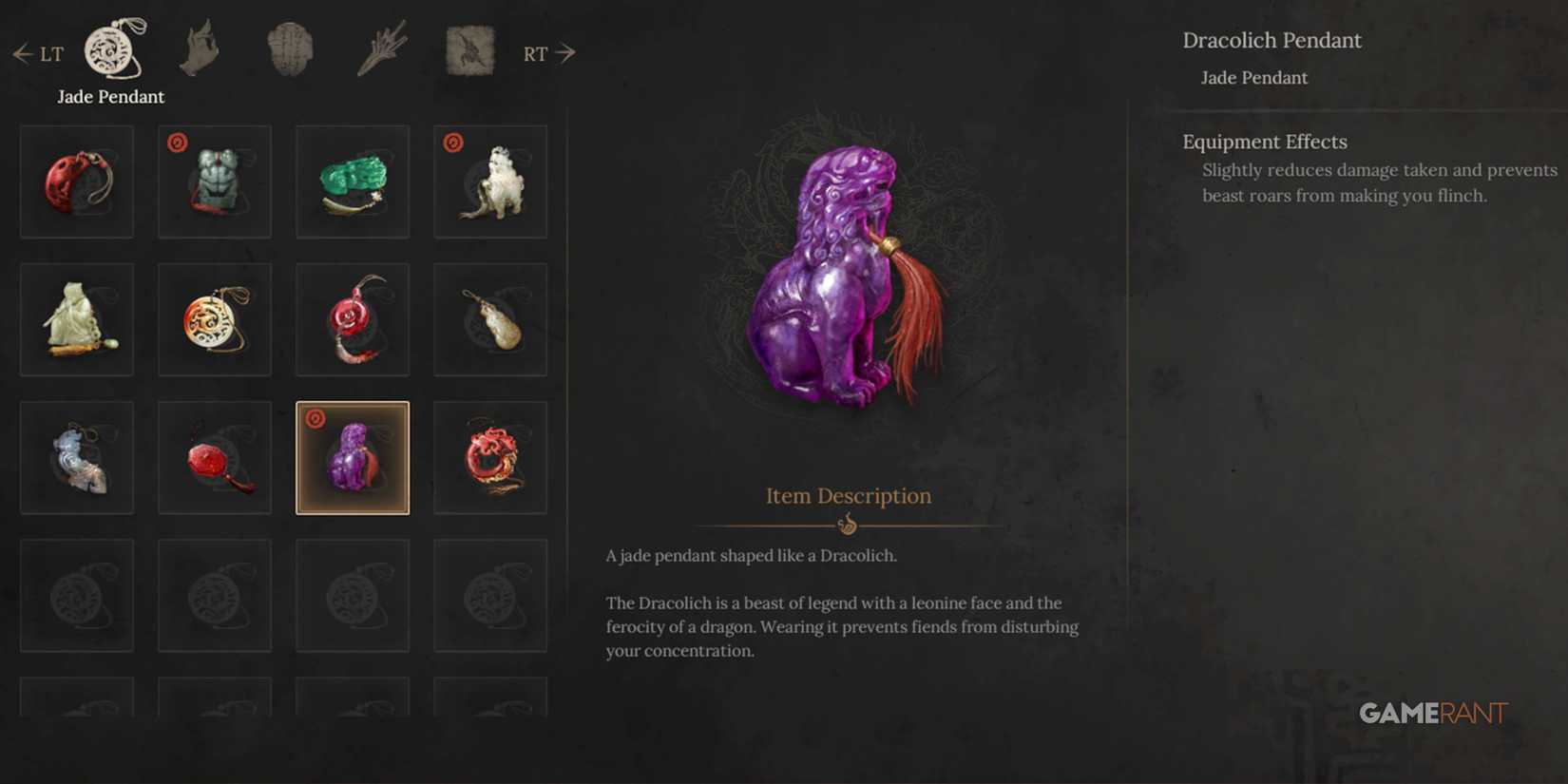 Wuchang Fallen Feathers Dracolich Pendant