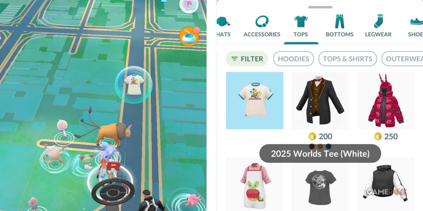 2025 worlds t shirt in pokemon go