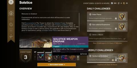 Destiny 2 Solstice Reward Track Engram