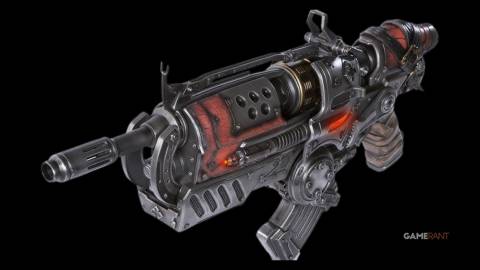 Hammerburst in Gears of War Reloaded
