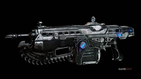Lancer Assault Rifle in Gears of War Reloaded