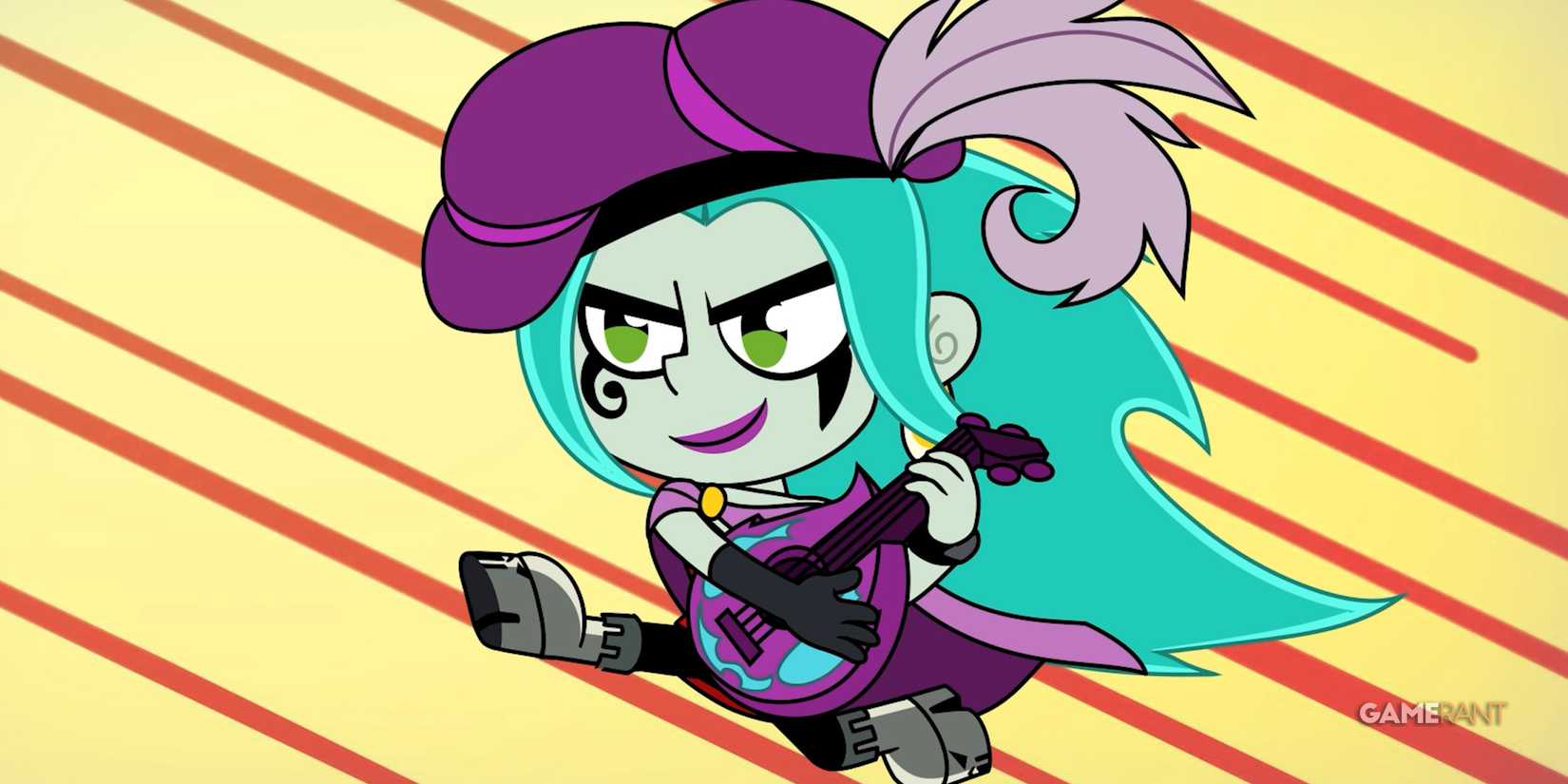 Nicktoons and The Dice of Destiny boss villains Ember McClain freeze frame bard attack 