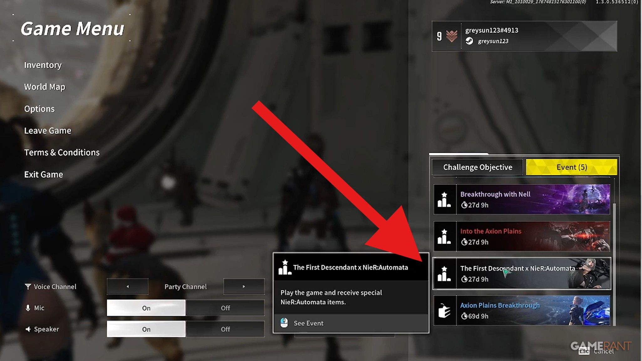 nier automata event missions first descendant