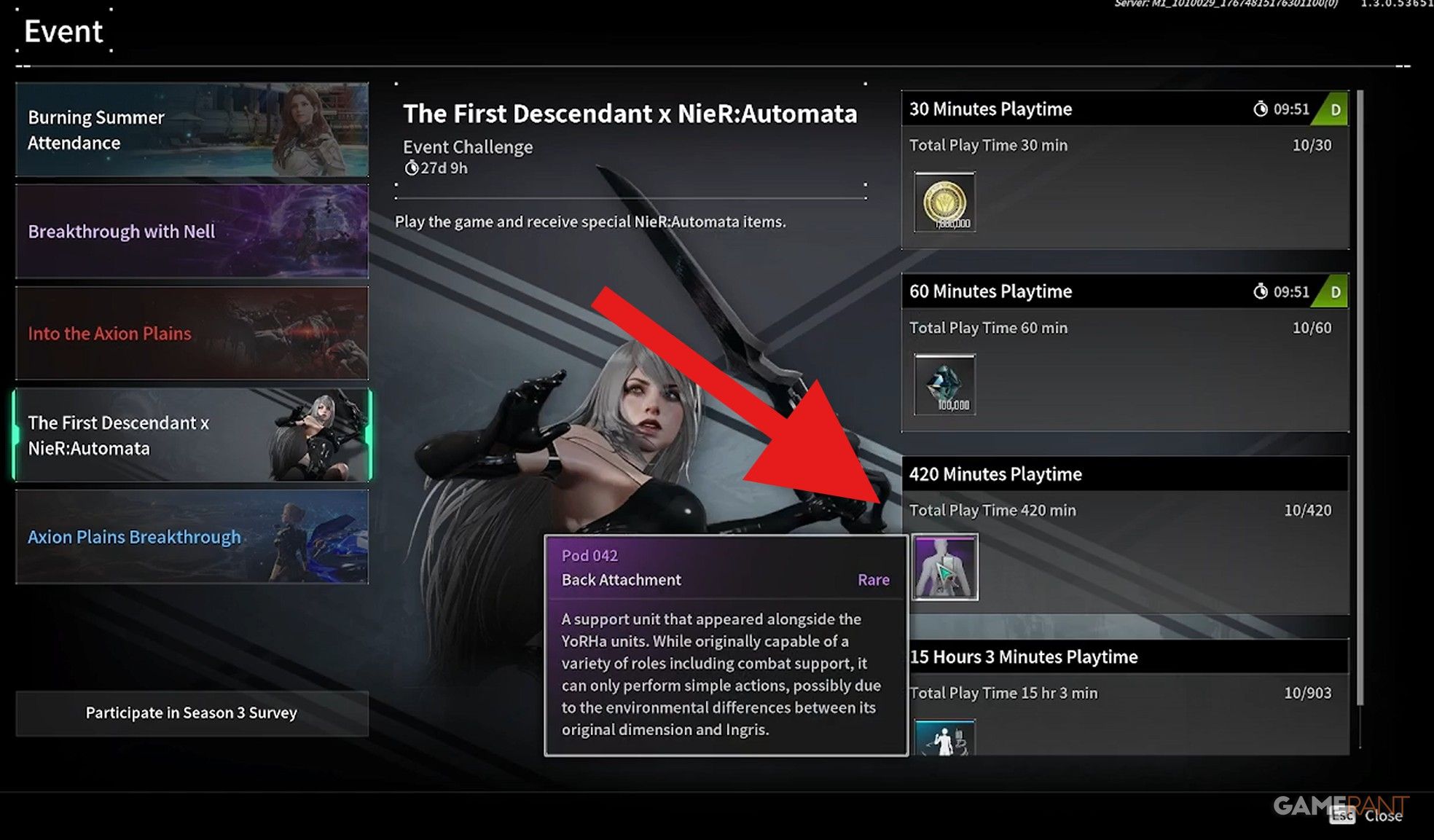 nier automata event tab first descendant