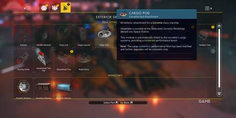 No Man's Sky - Corvette Module - Cargo Pod