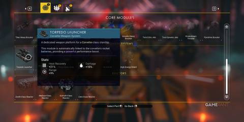 No Man's Sky - Corvette Module - Torpedo Launcher