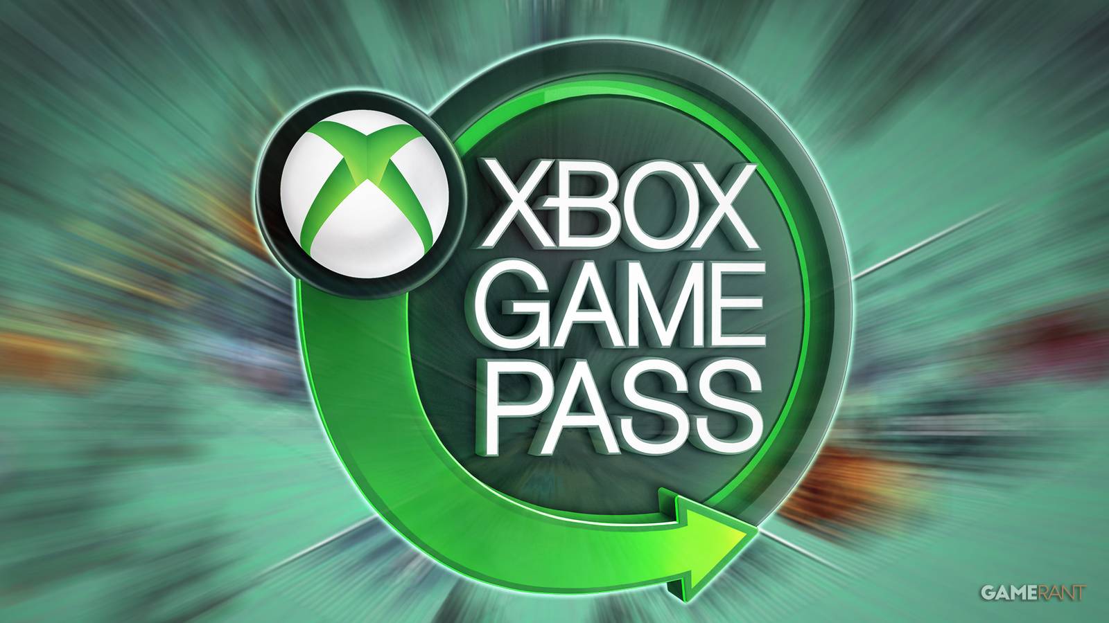 Xbox Game Pass logo over blurred 9 Kings gameplay screenshot