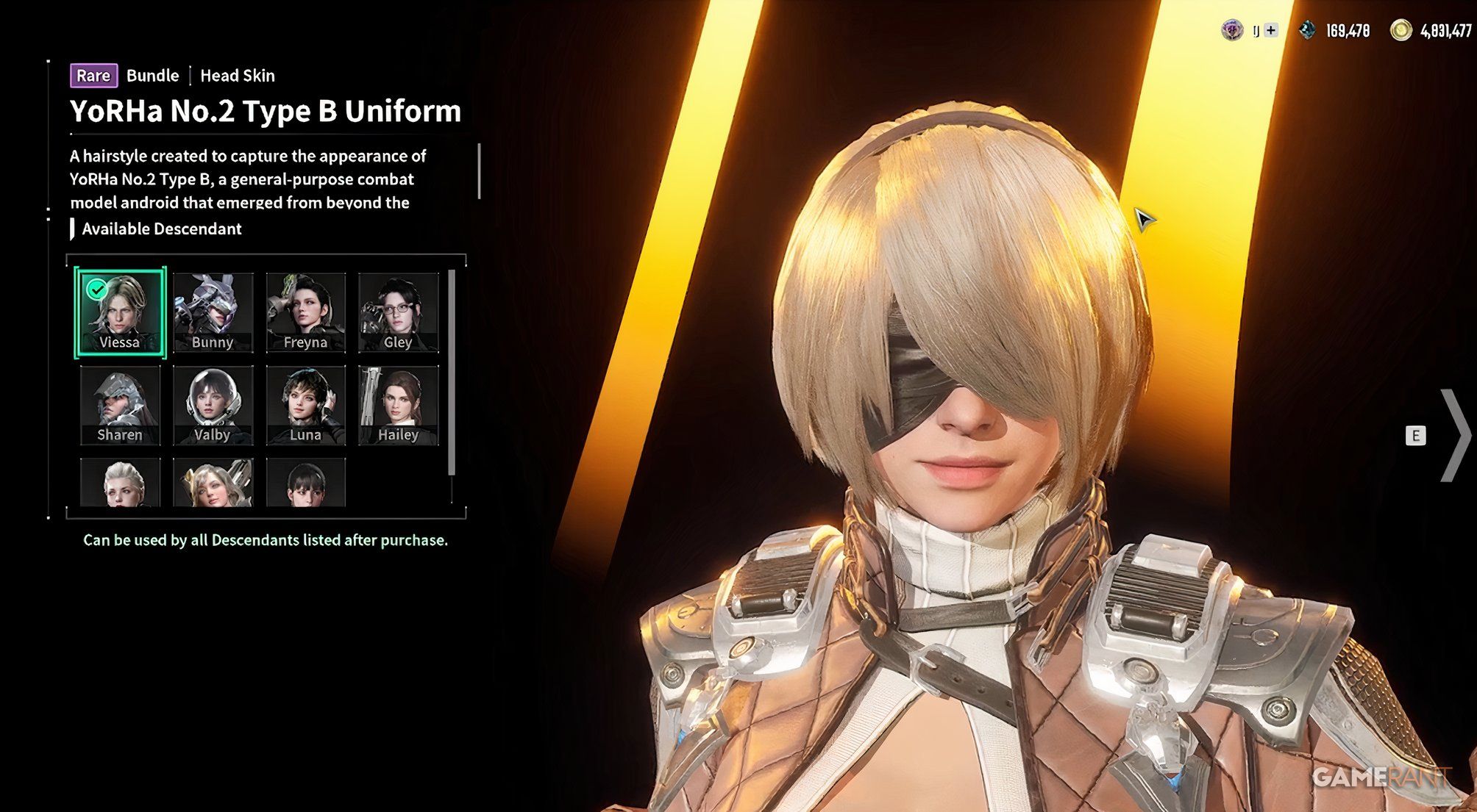 yorha uniform nier first descendant