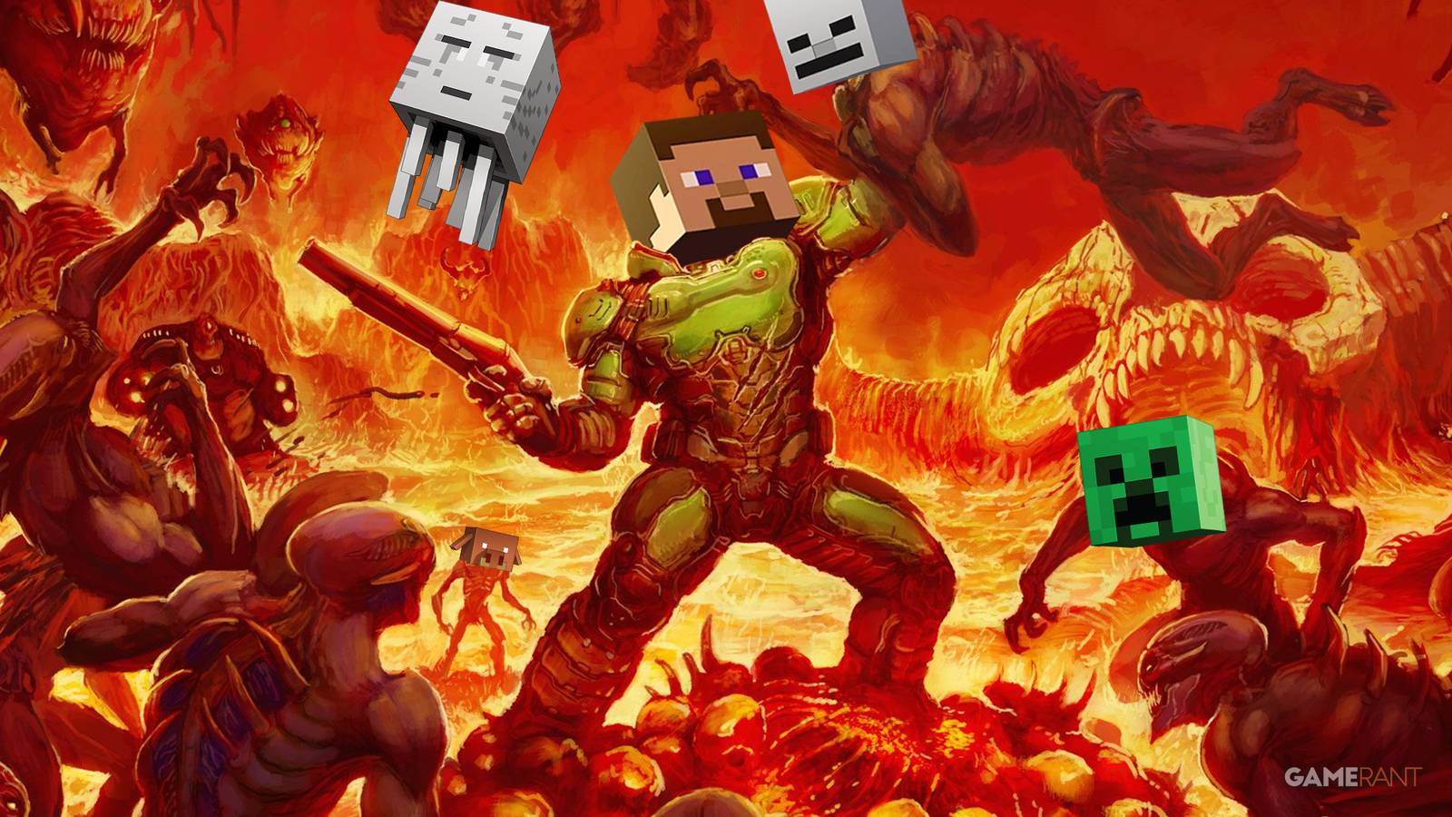 modder recreates minecraft in classic doom