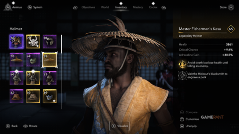 Assassin’s Creed Shadows Claws of Awaji Master Fisherman’s Kasa