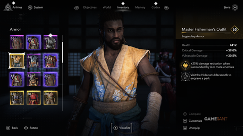 Assassin’s Creed Shadows Claws of Awaji Master Fisherman’s Outfit