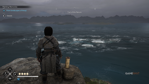 Assassin’s Creed Shadows Claws of Awaji Naoe at Naruto Whirlpool Sumi-e Spot