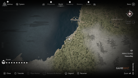 Assassin’s Creed Shadows Claws of Awaji Yasuhira’s Secret Map Location