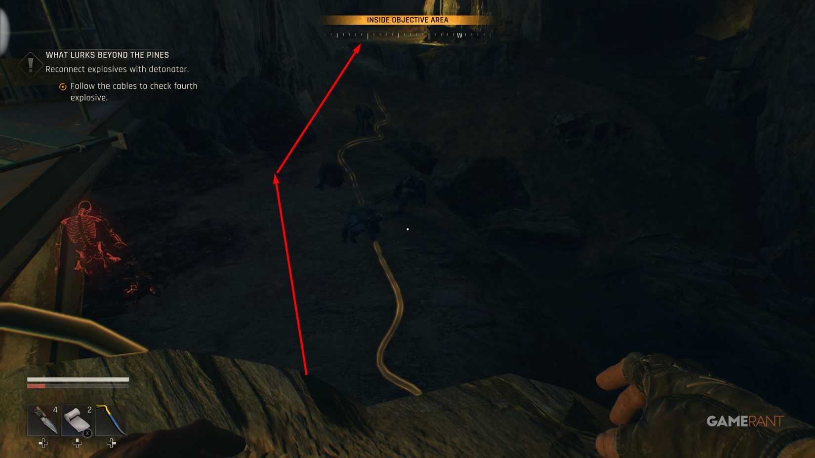 check cable to fourth explosive in dying light the beast what lurks beyond the pines