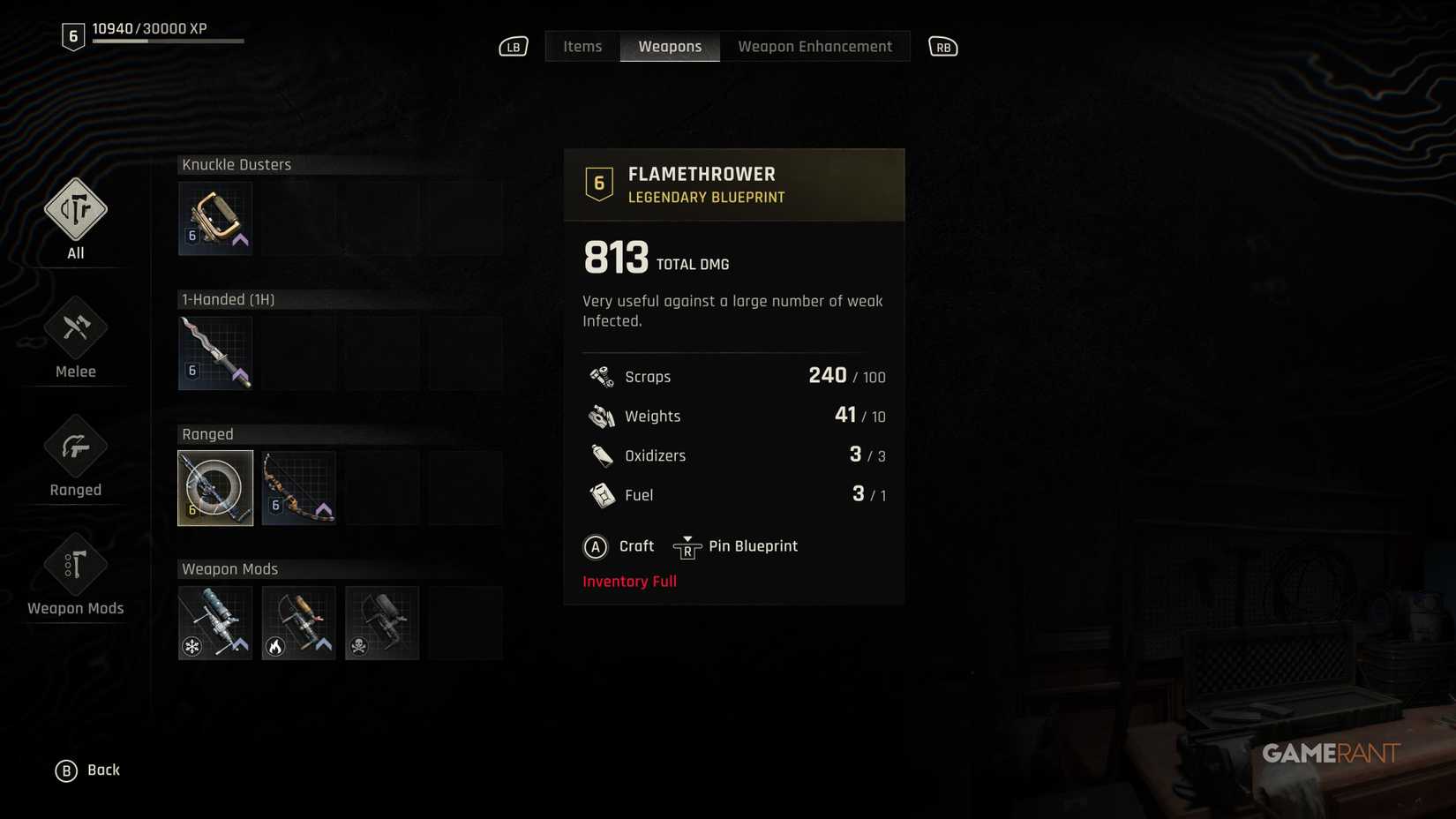 craft flamethrower dying light the beast