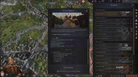 Crusader Kings 3 - Coronation - Secure Alliances Oath