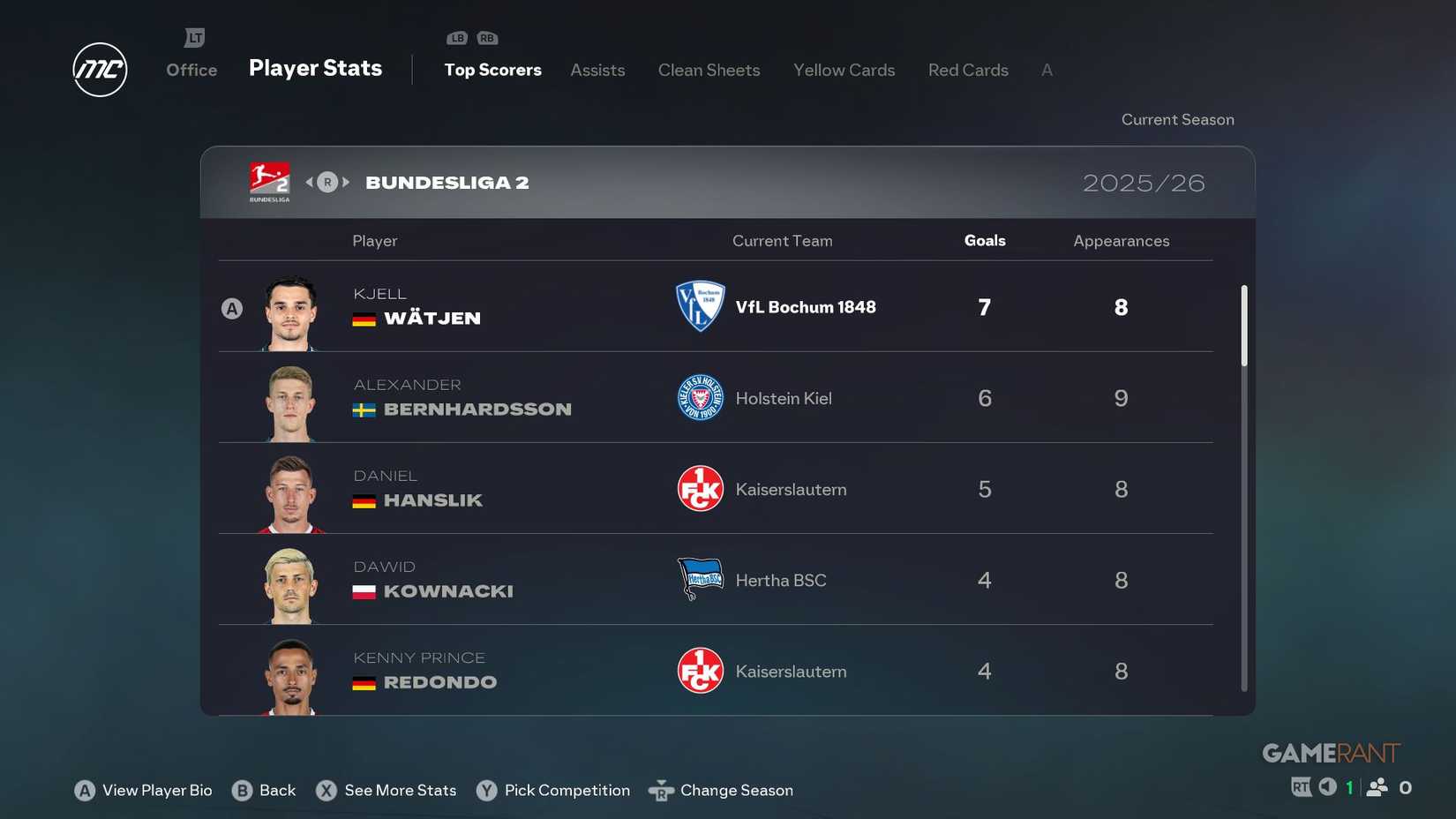 EA Sports FC 26 - Career Mode - Scout Using Stats