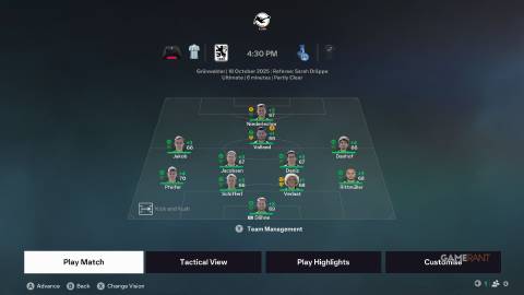 EA Sports FC 26 - Career Mode - Team Selection
