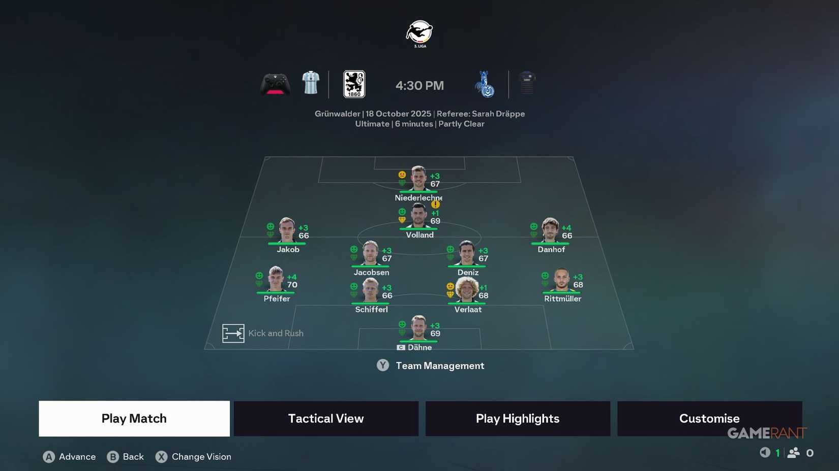 EA Sports FC 26 - Career Mode - Team Selection