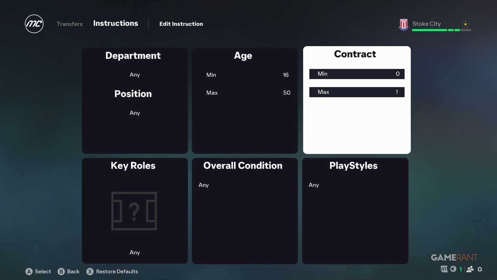 EA Sports FC 26 - Scout Instruction Contracts Expiring