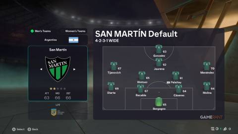 EA Sports FC 26 - Squad - San Martin