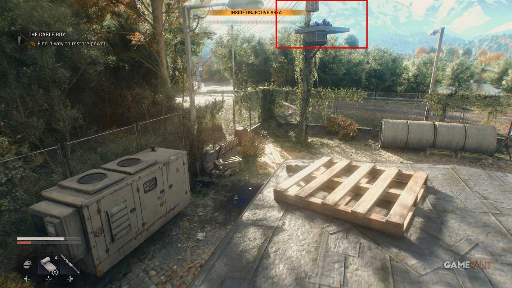 electrical pylon in dying light the beast