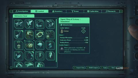Hell is Us Signet Ring of Ecstasy - Stimulation Stats