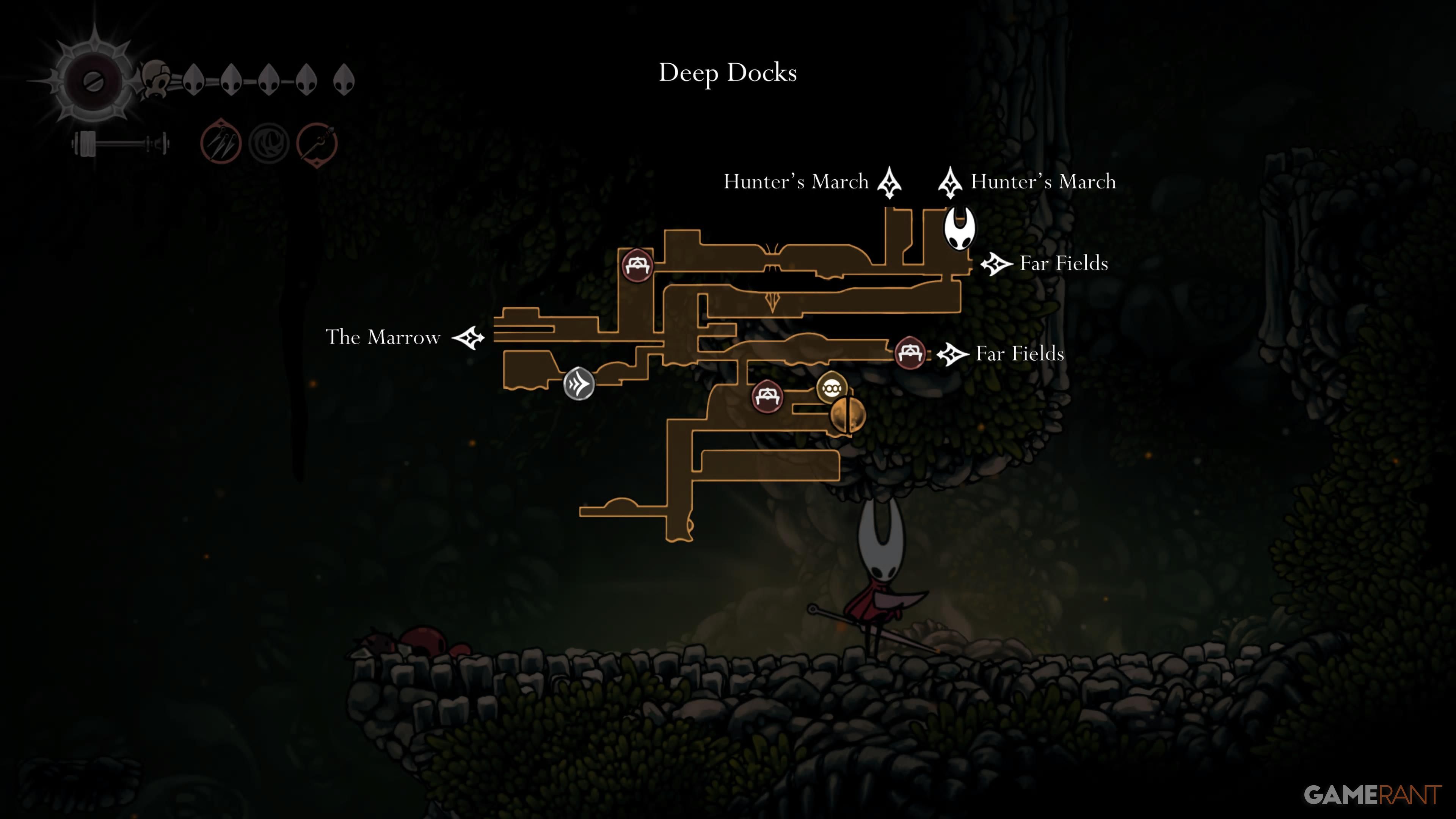 The Slab Map Location in Silksong