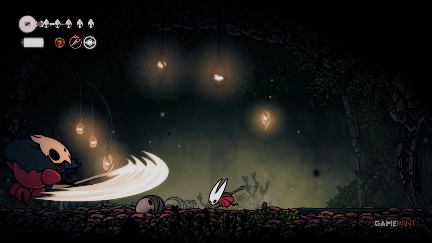 Ataques, movimentos e contra-ataques do Guardião da Marcha do Caçador 1 Hollow Knight Silksong – Hunter’s March Guardian Guia Completo | Dropraro