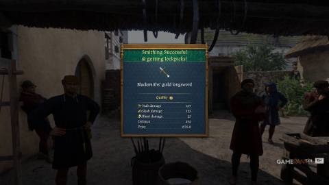 Kingdom Come Deliverance 2 - Blacksmiths' Guild Trial - Sword Result