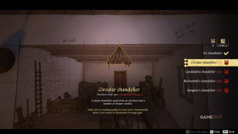 Kingdom Come Deliverance 2 - Chamber Upgrade - Circular Chandelier