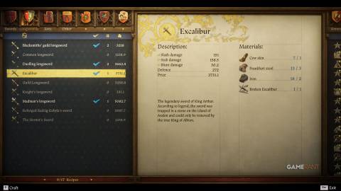 Kingdom Come Deliverance 2 - Forge Excalibur