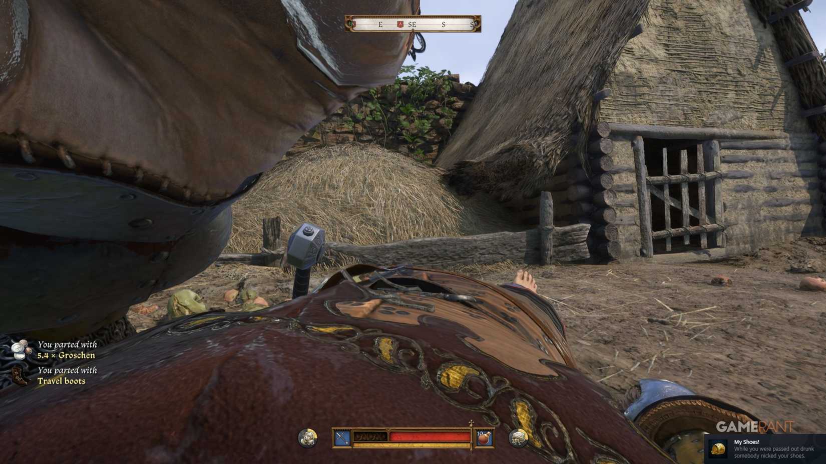 Come up 2-my shoes! Achievement - robbing