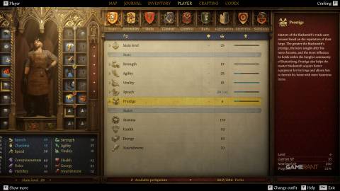 Kingdom Come Deliverance 2 - Prestige Stat