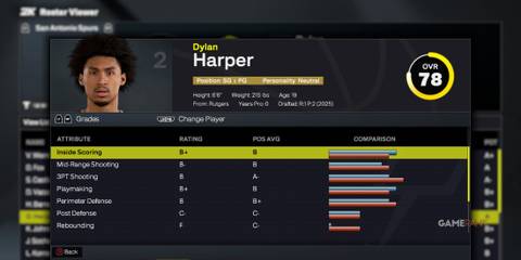 NBA 2K26 - Dylan Harper - Player Card