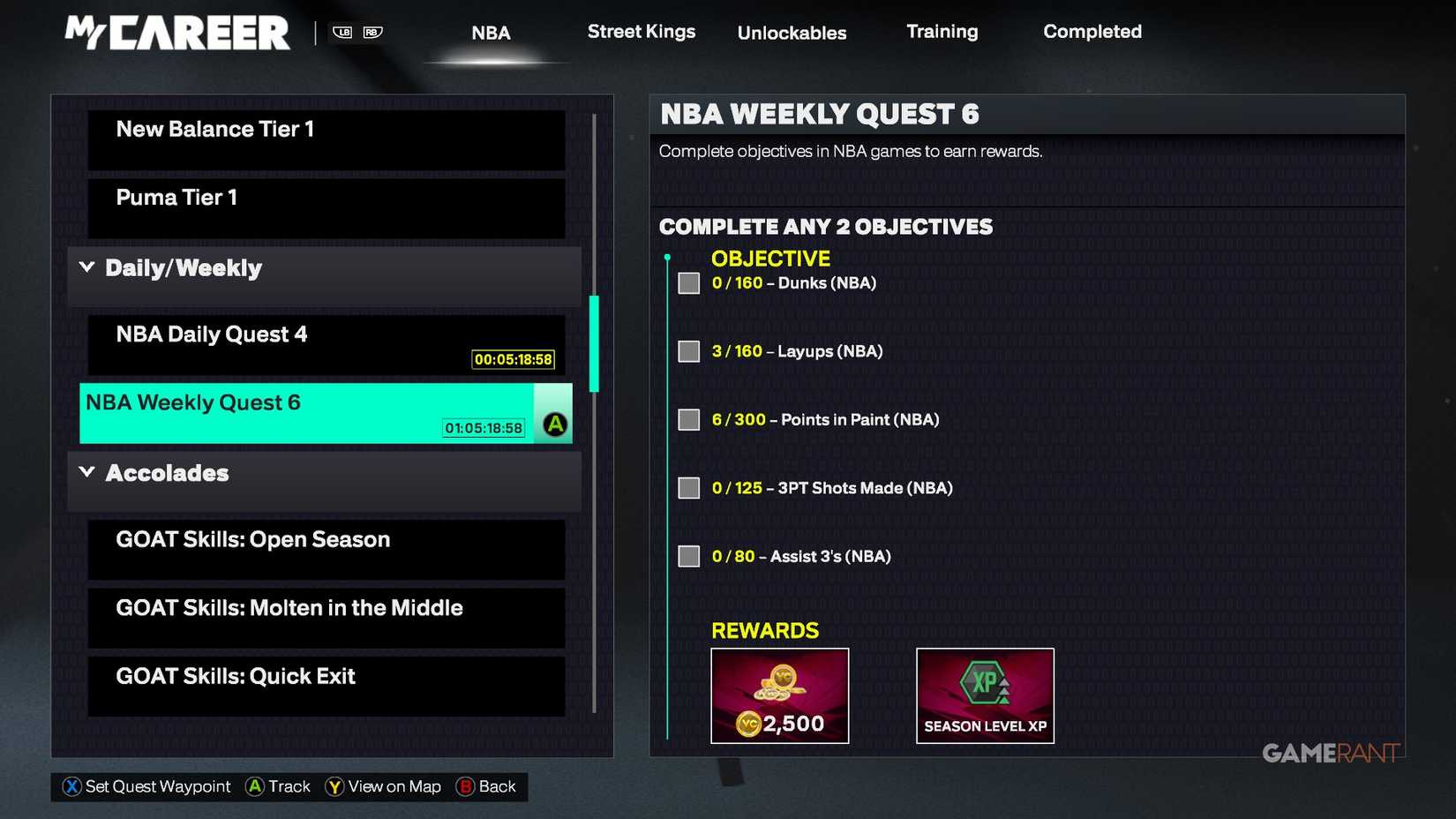 NBA 2K26 - Weekly Quest