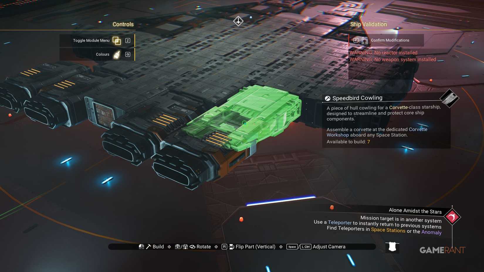 No Man's Sky - Millennium Falcon Corvette - Back Right - Speedbird Cowling