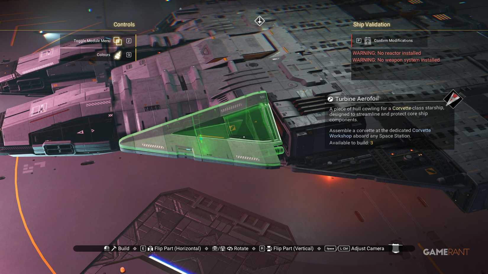 No Man's Sky - Millennium Falcon Corvette - Front Left - 1st Turbine Airfoil