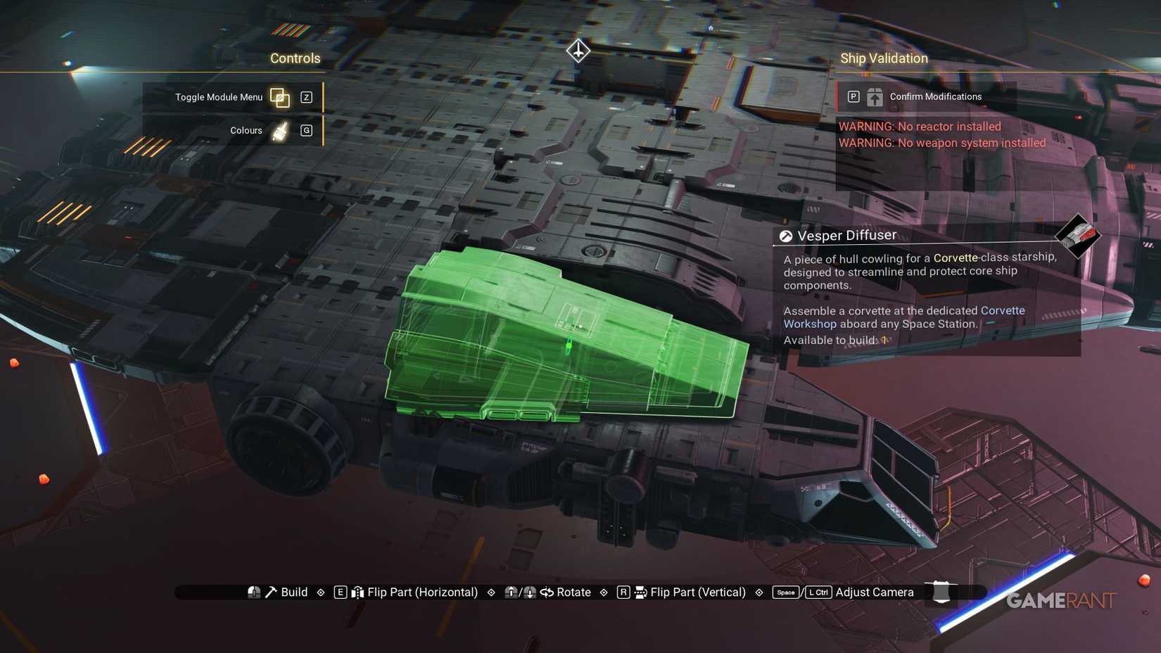 No Man's Sky - Millennium Falcon Corvette - Front Right - Vesper Diffuser